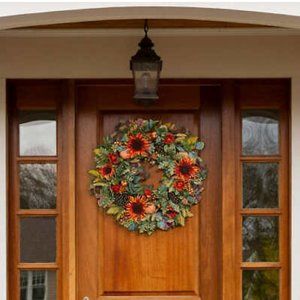 30" Fall Harvest Sunflower Wreath